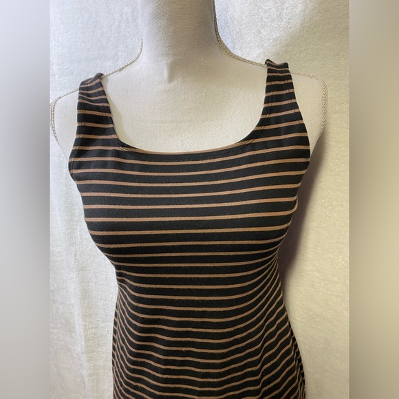 Popular Basics striped tank Bodycon dress women’s size L - Picture 4 of 14